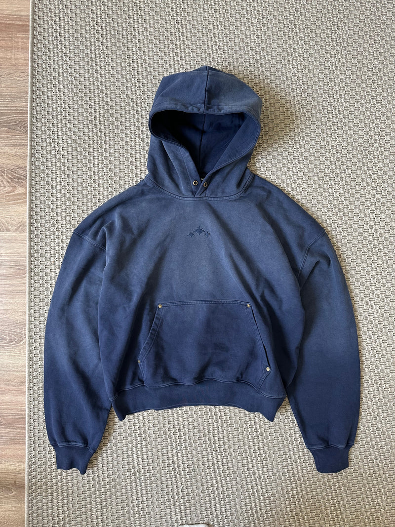 SUNFADE STAR HOODIE - BLUE