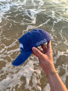 BLUE WASHED LOGO CAP