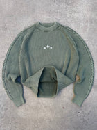 GREEN WASHED KNIT
