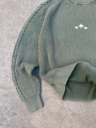 GREEN WASHED KNIT
