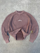 BROWN WASHED KNIT