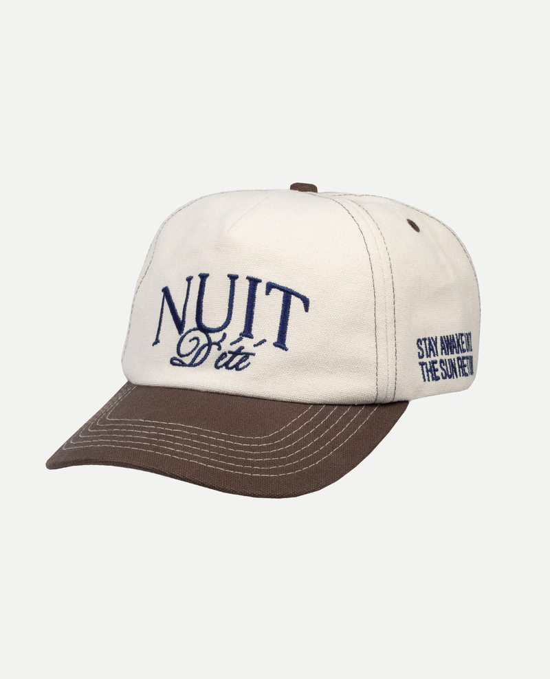 BEIGE / BROWN LOGO CAP