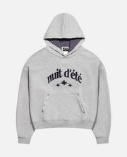 (distressed) BIG LOGO GREY HOODIE