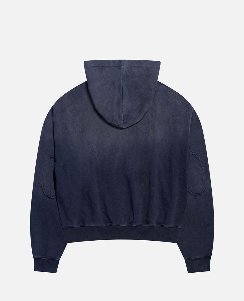SUNFADE STAR HOODIE - BLUE