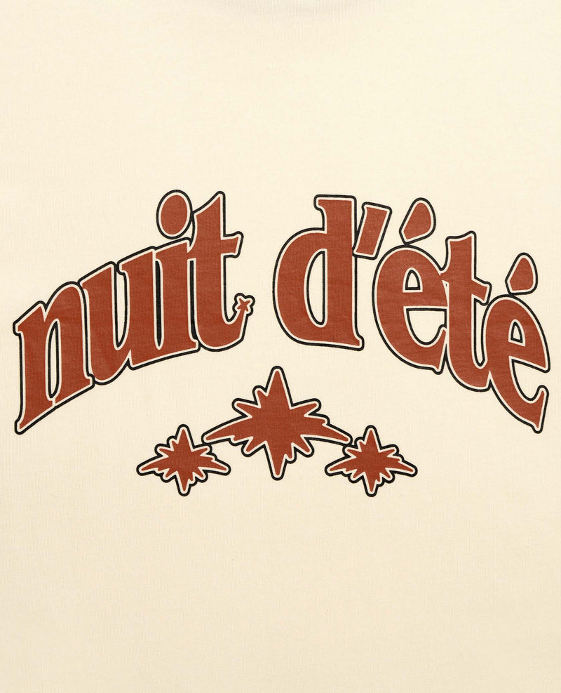 COLLEGE T-SHIRT - BEIGE/RED