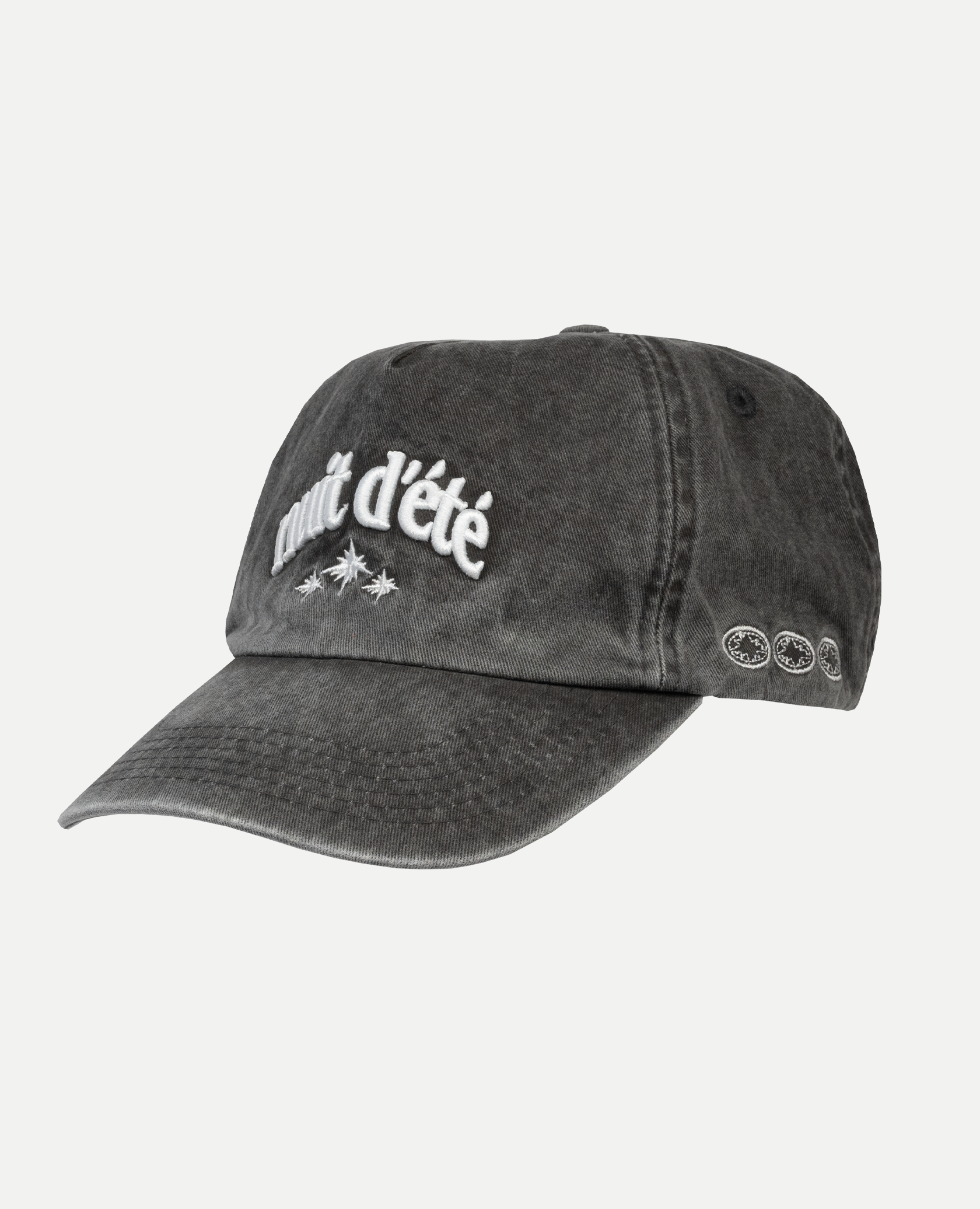 BLACK WASHED LOGO CAP