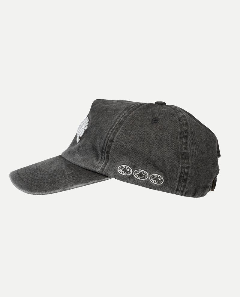 BLACK WASHED LOGO CAP